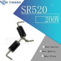 20PCS ไดโอด SR520 สามารถแทนที่ MBR5200 SB5200 SR5200 5A / 200V