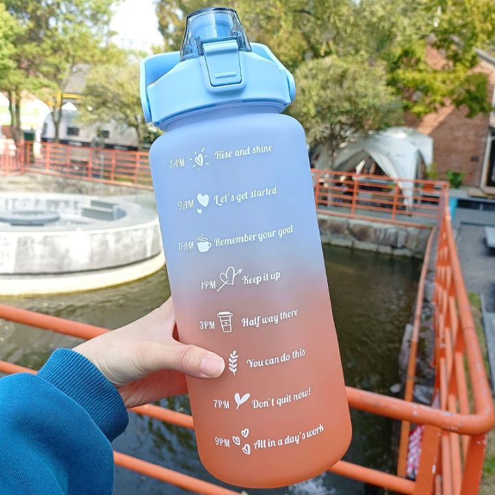 2-liters-water-bottle-motivational-drinking-bottle-sports-water-bottle-with-time-marker-stickers-portable-reusable-plastic-cups