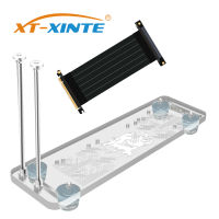 ตัวยึด XT-XINTE PCI- E 3.0 16X กราฟิกการ์ดวงเล็บแนวตั้งฐานพร้อมไฟ LED RGB สำหรับ DIY ATX Case