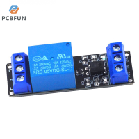 pcbfun โมดูลรีเลย์แม่เหล็กไฟฟ้าแบบ1ทาง5V 12V 24V โมดูลสำหรับการแยกออปโต้คัปเปลอร์ระดับต่ำทริกเกอร์โมดูลบอร์ดควบคุมการจัดการรีเลย์