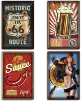 Retro Tin Sign Metal Poster Vintage Wall Decor for Bars Restaurants Cafe Club Plaque Man Cave Wall 8x12 Inch