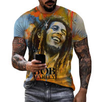 Bob Marley เสื้อยืดเร็กเก้เพลงนักร้อง3D พิมพ์ Streetwear ผู้ชายผู้หญิงสบายๆแฟชั่นขนาดใหญ่เสื้อยืดเด็กประเดิมท็อปส์เสื้อผ้า