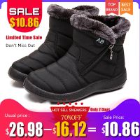 Women Boots Waterproof Snow Boots Female Plush Winter Boots Women Warm Ankle Botas Mujer Winter Shoes Woman Plus Size 43