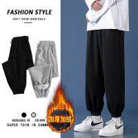 [COD] mens loose trousers autumn and winter fashion all-match sports plus fleece long sanitary