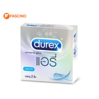 Durex Airy ถุงยางแบบบาง ดูเร็กซ์ แอรี่ ขนาด 52 มม. บรรจุ 2 ชิ้น