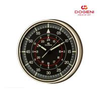 DOGENI นาฬิกาแขวน โดเกนี่ รุ่น WNP007DB สีน้ำตาลเข้ม ขนาด : Ø35.8 x หนา 8.3ซม. Wall Clock