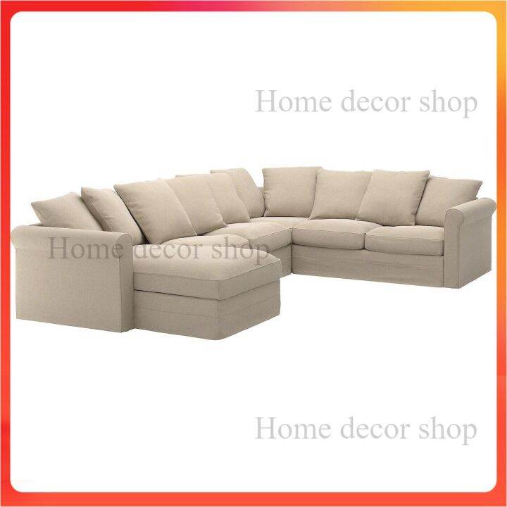 GRONLID SOFA **ของแท้** โซฟาเข้ามุม 5 ที่นั่ง +เก้าอี้นวมตัวยาว มีช่อง