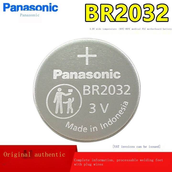 Neworiginal☈ ℡ Panasonic BR2032 wide temperature 3V button battery 30