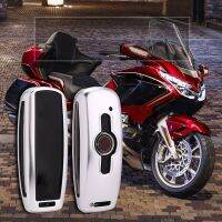 อลูมิเนียมอัลลอยด์เคสสำหรับ Honda กุญแจรถจักรยานยนต์แบบปีก GL1800 CNC ฝาครอบป้องกันกุญแจ2018 2019 2020