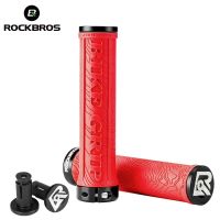 Rockbros official store TPR Rubber Bike Grips Handlebar Mtb Grips Soft 3D Anti-skid Lock On Handle Bar Parts Bike Accessories Handlebars