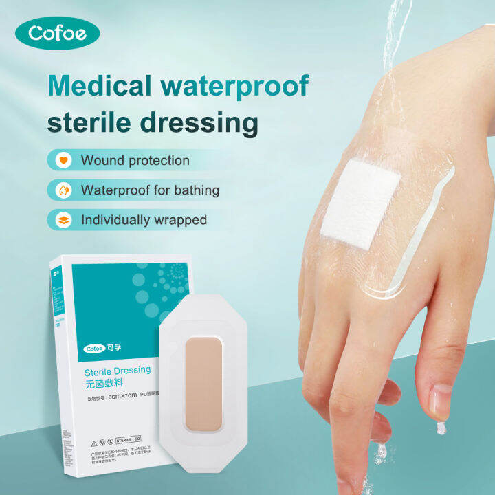 Cofoe Waterproof Medical Sterile Wound Dressing Stickers PU Transparent ...