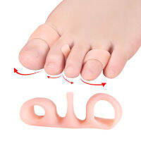 2 ชิ้น Toe Separator Hallux Valgus Corrector ชายและหญิงที่ทับซ้อนกัน Toe Separation Protector 4 สีเครื่องมือดูแลเท้า