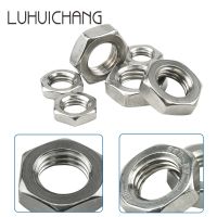 【☑Fast Delivery☑】 jiushouz Luhuichang M8 M10 M12 M14 M16 M18 M20โลหะสเตนเลสแบน Hex บาง Nut