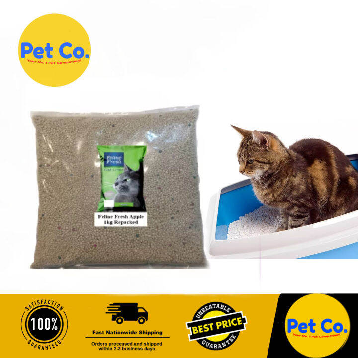 Feline Fresh Clean Paws Clumping Cat Litter, Low Tracking Cat Litter with Odor Control [1kg