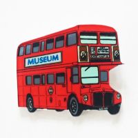 【DT】hot！ 1Pcs Bus Kawaii Brooch Badges on The Pin Badge Decoration clothes decoration craft