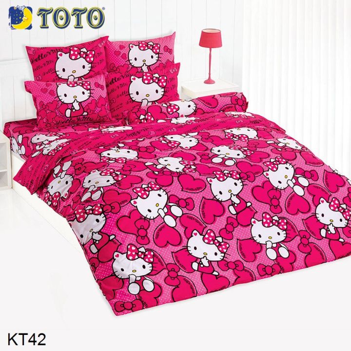 toto-ผ้านวม-ไม่รวมผ้าปูที่นอน-คิตตี้-hello-kitty-kt42-เลือกขนาดผ้านวม-โตโต้-ผ้าห่ม