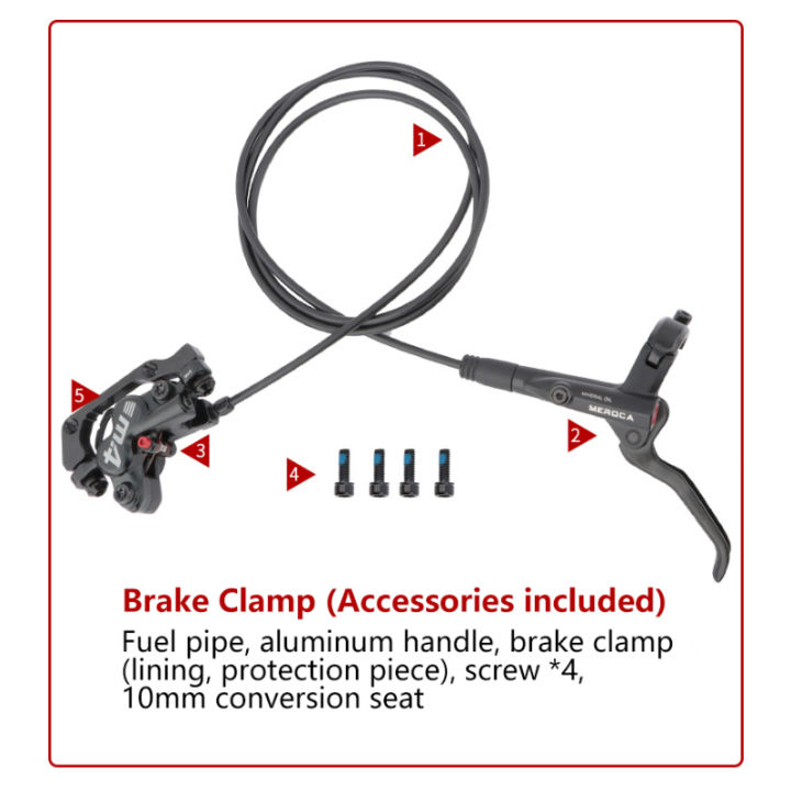 meroca-mtb-basikal-brek-4ลูกสูบ-hidraulik-cakera-brek-basikal-minyak-tekanan-caliper-pengapit-brek-8001400mm-brek-e4-zee-m420