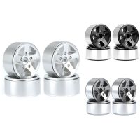 4PCS 1.9 Inch Metal Beadlock Wheel Hub Rim for 1/10 RC Crawler Car Axial SCX10 TRX4 D90 Redcat Gen8