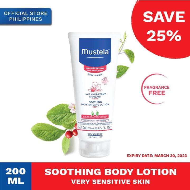 Mustela Clearance Soothing Moisturizing Body Lotion 200ml (Expiry Date