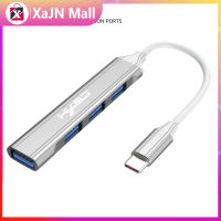 USB ฮับ4ฮับ USB พอร์ต USB บางมินิอะแดปเตอร์ข้อมูลดองเกิลมีพอร์ตพร้อมสายเคเบิลสำหรับแฟลชไดร์ฟเครื่องพิมพ์แล็ปท็อป PC