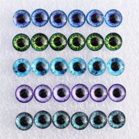 8 10 12 14 16 20 25mm  Mixed with 5 different Eyes Pairs Pattern Glass Flatback Photo Making Accessories