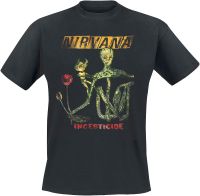 Nirvana T Shirt Reformant Incesticide Band Logo Official Mens Black