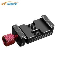 Camera Quick Release Plate Adapter Arca Type Clamp w/ Cold Shoe Mount 1/4 Screw Hole for DJI Ronin SC Handheld Gimbal Stabilizer