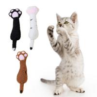 Pet Plush Toy Creative Relieve Boredom Cute Cat Paw Shape Kitten Cat Catnips Chewing Toy Pet Supplies Tear-resistant Scratch Toys