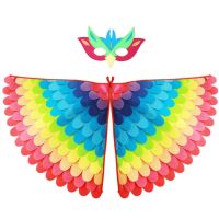 Kids Animal Costume Birds Felt Wing Fun Cosplay Props Halloween Costumes Masquerade Cape Owl Butterfly Mask Carnival Costume