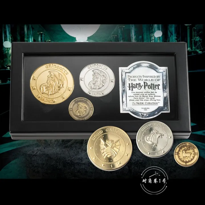 Harry Potter Around Genuine Wizarding COINS Gold Galleons Silver The