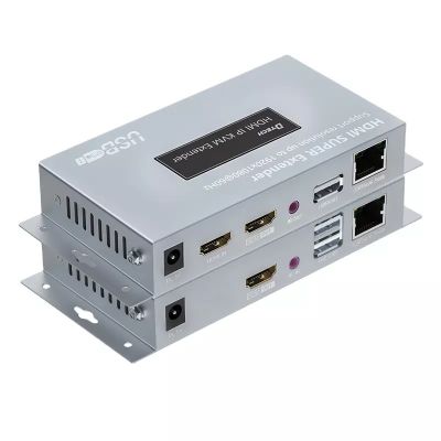 DTECH HDMI Over IP KVM Extender 150m 1080P HDMI KVM Extender with IR 1 buyer. Essential details Private Mold: NO Brand Name: DTECH Model Number: DT-7050(2nd) Place of Origin: Guangdong, China Product name: 150m HDMI KVM extender over IP with IR Color: Sli