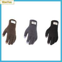 WENYOU Soft Winter Warm Smart Phone Tablet Full Fingers Knitted Gloves Thicken Touch Screen Gloves