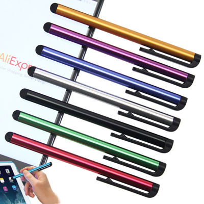 100ชิ้นล็อต Capacitive Touch Screen ปากกาสไตลัสสำหรับ Samsung Galaxy Air MINI ศัพท์ Android แท็บเล็ตโลหะ Styluspen