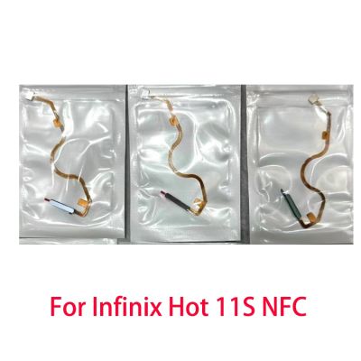 สําหรับ Infinix Hot 11S NFC Home Button เมนูลายนิ้วมือ Return Key Sensor Power Flex Cable