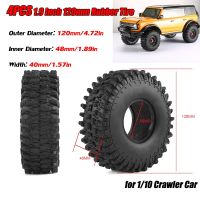 4ชิ้นยาง RC 1.9นิ้ว120มม. ยางรถตีนตะขาบสำหรับ1/10 Traxxas Redcat แกน SCX10 RC4WD TF2ชิ้นส่วนของเล่นโมเดลรถยนต์