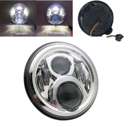 7 inch Round LED Headlight Lamp With DRL Angle Eyes Halo 7 For Honda CB 400 500 1300 Hornet 250 600 900 VTR 250