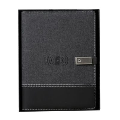 Wireless Charging Notebook 8000 MAH Power Supply A5 Diary Binder Spiral Diary Planner School Office Supplies with Pen