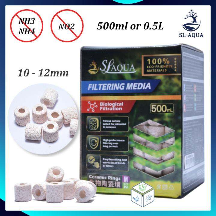 SL Aqua Ceramic Ring Bio Filter Media 0.5L bio filter media aquarium