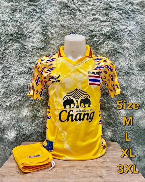 มี-6-สี-ใหม่-เสื้อทีมฟุตบอลชาย-เสื้อ-กางเกง-เสื้อทีมไทย-ไซส์m-3xl-เสื้อโปโล-รหัสfb111-ผ้านุ่มใส่สบาย-ระบายอากาศ