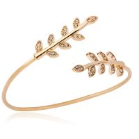 [COD] Korean version of the new cool fashion diamond open geometric bracelet tree leaf female wholesale