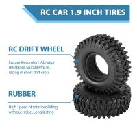 4PCS 1.9 inch Rubber Tyre 1.9 Wheel Tires 108X40MM for 1/10 RC Crawler Traxxas TRX4 Axial SCX10 90046 AXI03007