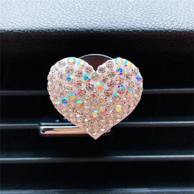 【DT】  hotCar Air Outlet Clip Universal Durable Fashion Heart-shaped Design Car Decorations Aromatherapy Clip Car Styling