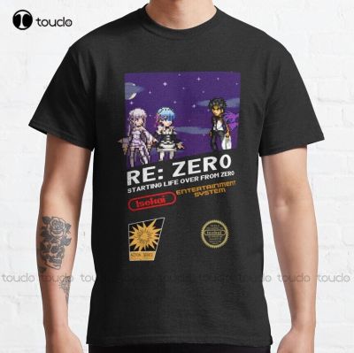 Retro Re Zero Classic T-Shirt T&nbsp;Shirts High Quality Cute Elegant Lovely Kawaii Cartoon Sweet Cotton Tee Shirts Xs-5Xl Unisex New
