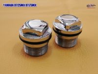 YAMAHA DT125MX DT175MX FRONT FORK TOP KNOP SET PAIR #ฝาปิด ตะเกียบหน้า สินค้าคุณภาพดี