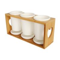 ที่ใส่อุปกรณ์บนโต๊ะอาหาร 3 ชิ้น BAMBOO3-COMPARTMENT TABLEWARE STAND SET BAMBOO **ทักแชทได้ค่ะ ยินดีบริการ**