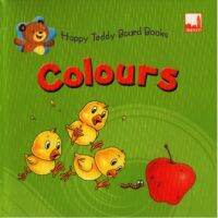 Kid Plus หนังสือบอร์ดบุ๊ค เรียนรู้คำศัพท์ภาษาอังกฤษเกี่ยวกับสี HAPPY TEDDY BOARD - COLOURS