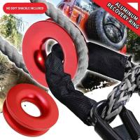 Aluminum Alloy Recovery Ring Snatch-ring Snatch Pulley 41000lb For 3/8 1/2