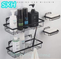 SXH หมัดฟรีห้องน้ำชั้นวางห้องน้ำผนังผนังชั้นวางสบู่ชั้นวางจานครัวจัดระเบียบชั้นเก็บห้องน้ำเก็บเข้าลิ้นชัก