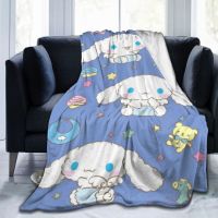 【IN STOCK】 Cinnamoroll Flannel Ultra-Soft Micro Fleece Blanket for Bed Couch Sofa Air Conditioning B