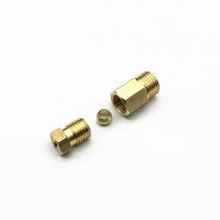 Brass Compression Ferrule Pipe Fitting Connector For Oil Lubrication System Fit 4mm 6mm 8mm OD Tubes Valves